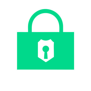 Padlock icon representing data security and internet protection