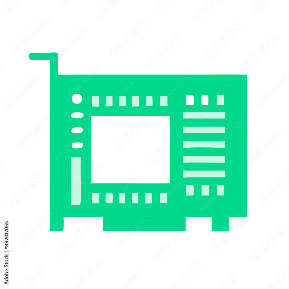 Poster computer graphics card for enhanced performance
