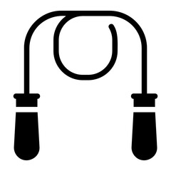 skipping rope glyph icon