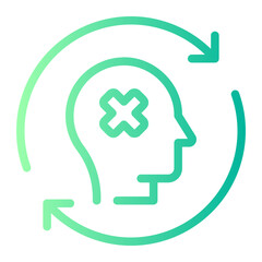 bad habits gradient icon