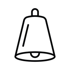 A unique icon of cow bell in modern design style
