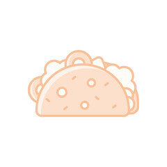 Taco vector icon