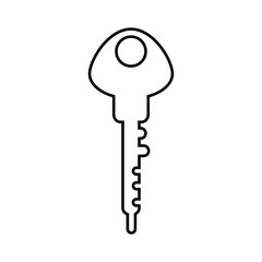 Key icon vector. Lock iluustartion sign. Closed symbol or logo.