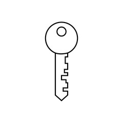 Key icon vector. Lock iluustartion sign. Closed symbol or logo.