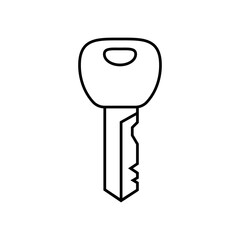 Key icon vector. Lock iluustartion sign. Closed symbol or logo.