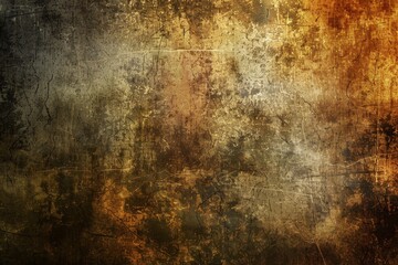 Obraz premium Rough Texture Displays Grunge Background with Dark and Golden Concept