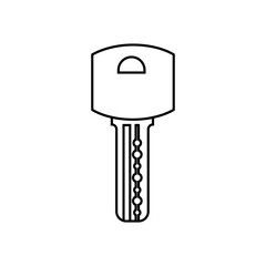 Key icon vector. Lock iluustartion sign. Closed symbol or logo.