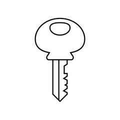 Key icon vector. Lock iluustartion sign. Closed symbol or logo.
