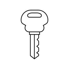 Key icon vector. Lock iluustartion sign. Closed symbol or logo.