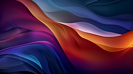 Fototapeta premium Colorful wave pattern abstract background, ideal for website designs and presentations