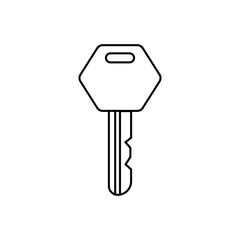 Key icon vector. Lock iluustartion sign. Closed symbol or logo.