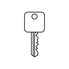 Key icon vector. Lock iluustartion sign. Closed symbol or logo.