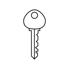 Key icon vector. Lock iluustartion sign. Closed symbol or logo.