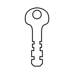 Key icon vector. Lock iluustartion sign. Closed symbol or logo.