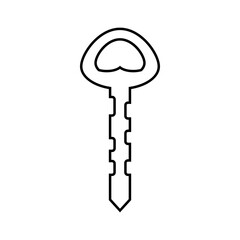 Key icon vector. Lock iluustartion sign. Closed symbol or logo.