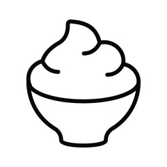 A pack of fresh cream in modern style, premium vector