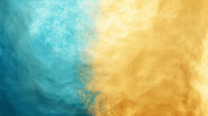 Abstract background featuring a blend of blue and yellow hues, creating a dynamic contrast with a grunge texture. The colors seamlessly transition, evoking a sense of energy and movement