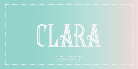 Elegant Minimalist Serif Alphabet Font Collection &ndash; Classic and Modern Lettering
