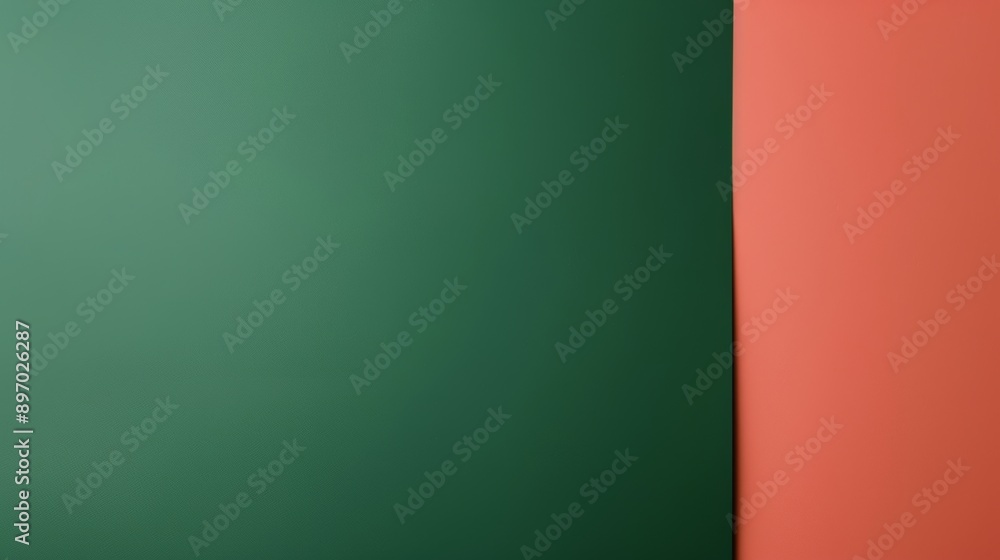 Poster Background image featuring a green and orange background split diagonally, creating a dynamic composition with negative space