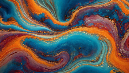 abstract bright colours background with waves