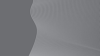 Grey abstract background with curve line for backdrop or presentation