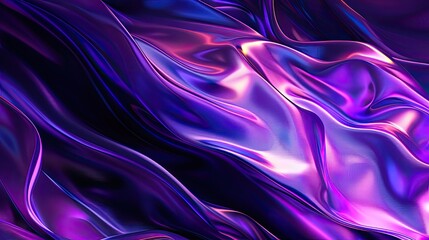 Obraz premium Radiant abstract waves in the ultraviolet spectrum, perfect for creating eye-catching textures and dynamic digital backdrops.