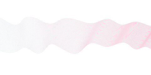 Fototapeta premium Abstract blend wave lines and technology background. Abstract white background with smooth flowing lines. Dynamic waves vector gradient line soft mesh blend. 