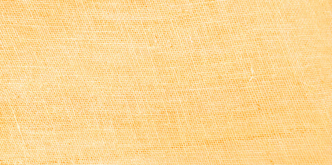 Brown beige natural cotton linen textile texture background. Jute pattern, rough burlap texture, canvas coarse cloth