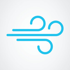 Wind blow or air flow icon vector design
