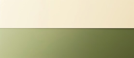 Obraz premium Stylish split color background in beige and green, perfect for websites, posters, and more. Modern, minimalist, and trendy design