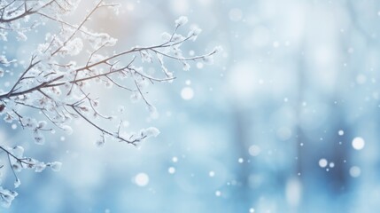 Beautiful winter landscape with snow covered trees. Neural network ai generated art