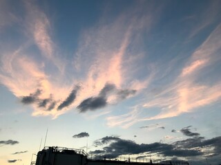 floating clouds