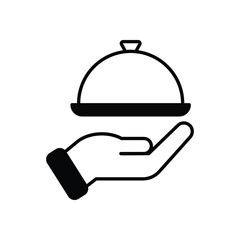 Food Tray vector icon