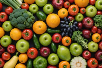 fruit and vegetables product photography