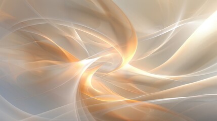 Fototapeta premium Captivating golden light beams dance and twist in a dynamic abstract backdrop, forming a sleek and cutting edge design ideal for digital creations