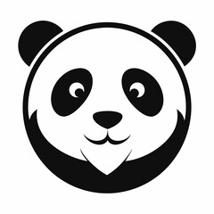 panda logo vector silhouette 
