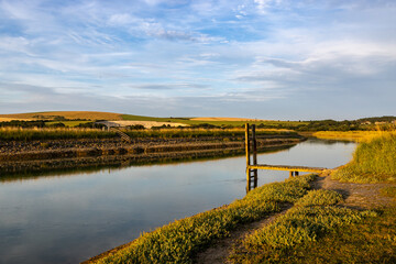 The River Ouse near Piddinghoe in Sussex, with evening light