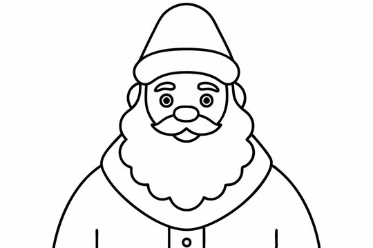 recommend clip art: outlined santa claus