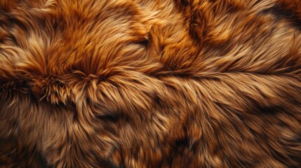 Naklejka premium Brown Faux Fur Texture