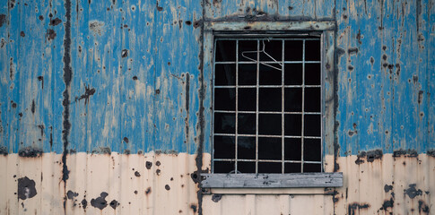 destroyed building in a city lost in the war in Ukraine
