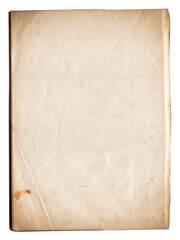 Vintage background of old ancient torn paper texture isolated