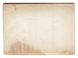 Vintage background of old ancient torn paper texture isolated