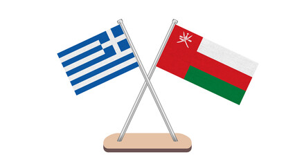 Oman Greece Flag