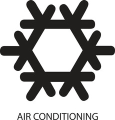 Air Conditioning vector icon, Hvac Heating, Ventilation 