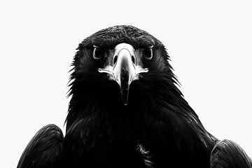 The majestic black eagle symbolizes strength and freedom as it soars through the sky