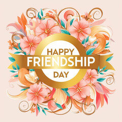 Obraz premium Happy Friendship Day