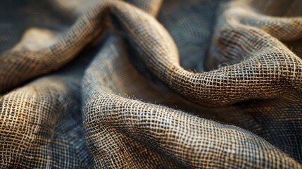 Fototapeta premium Textured Burlap Fabric
