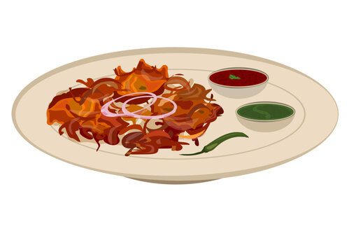 Kanda Bhaji, Onion Bhajiya, Pyaz ke Pakode, Onion fritters, indian fritters, veg fritters, pyaz pakode, pyaz bhajiya, indian breakfast, indian cuisine, indian fried food, green chilli chutney, snacks