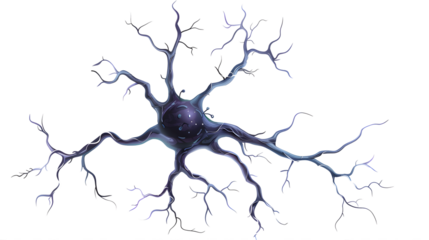 neuron on transparent background. vector illustration design element for your project. 