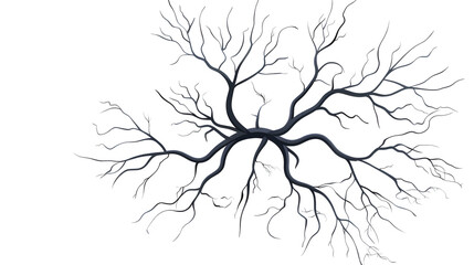 neuron on transparent background. vector illustration design element for your project. 